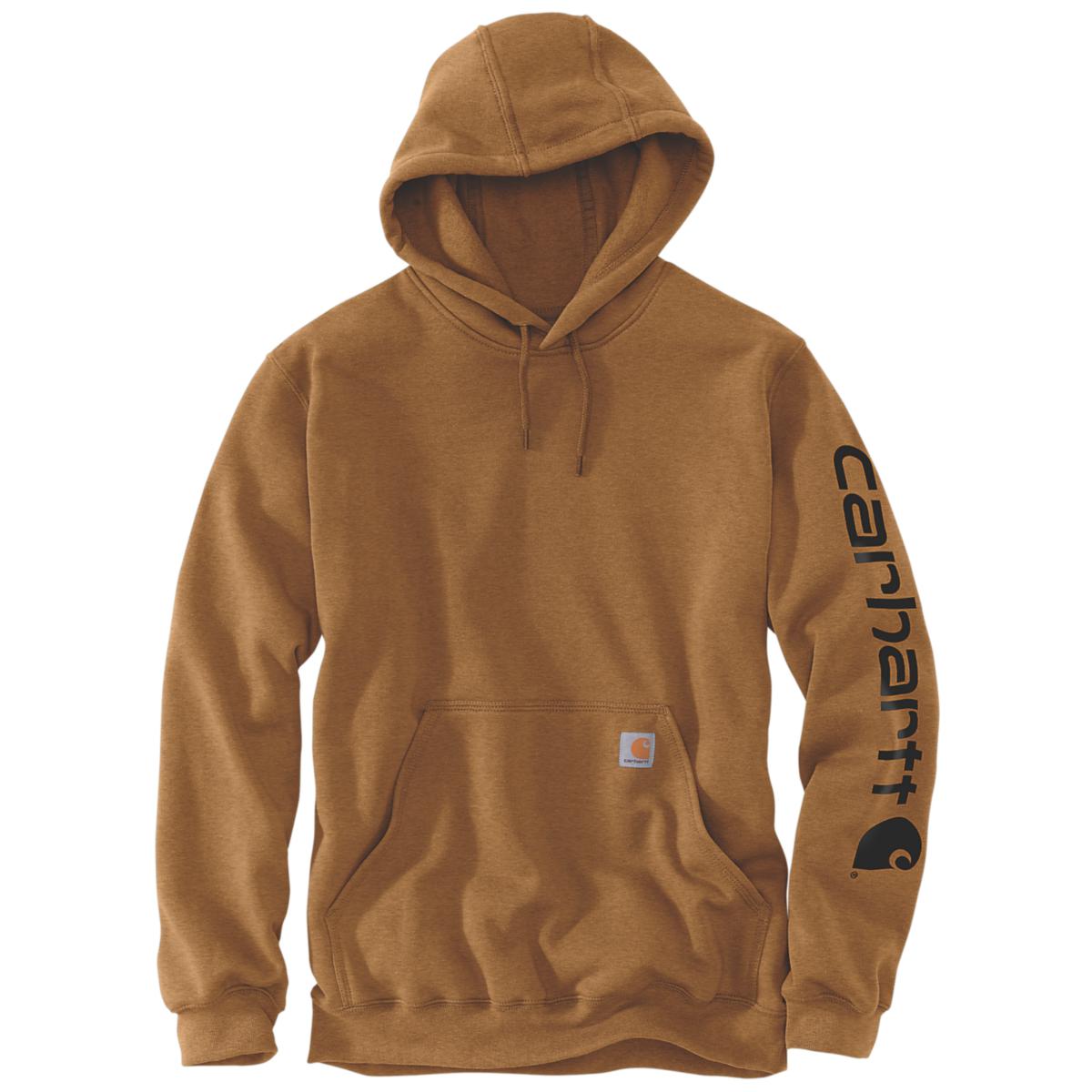 Tröja Carhartt K288 Logo - HUVTRÖJA CARHARTT K288BRN BRUN STL L