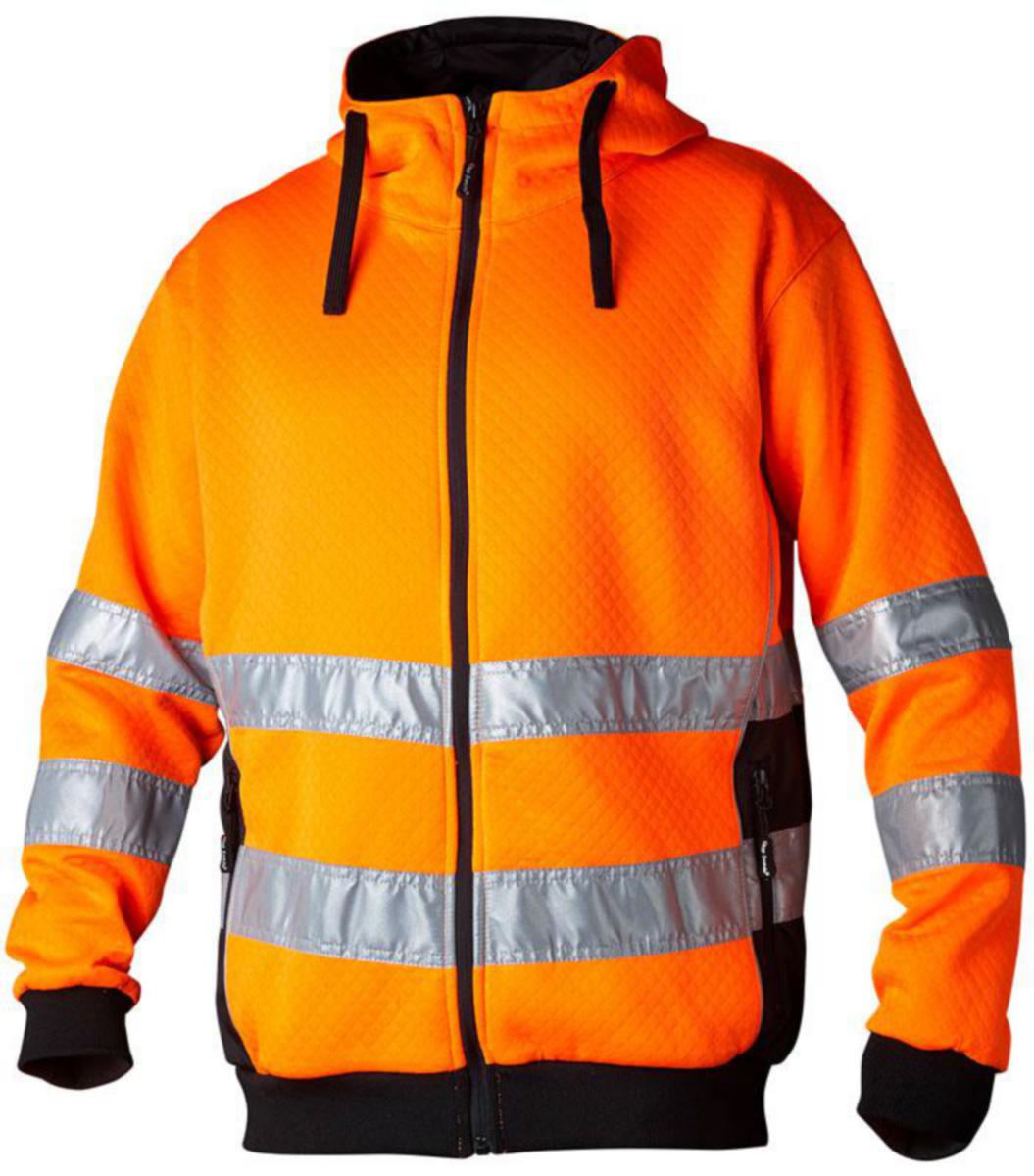 Huvtröja Top Swede 1330 - HUVTRÖJA TOPSWEDE 133029 VARSEL ORANGE/SVART XXL