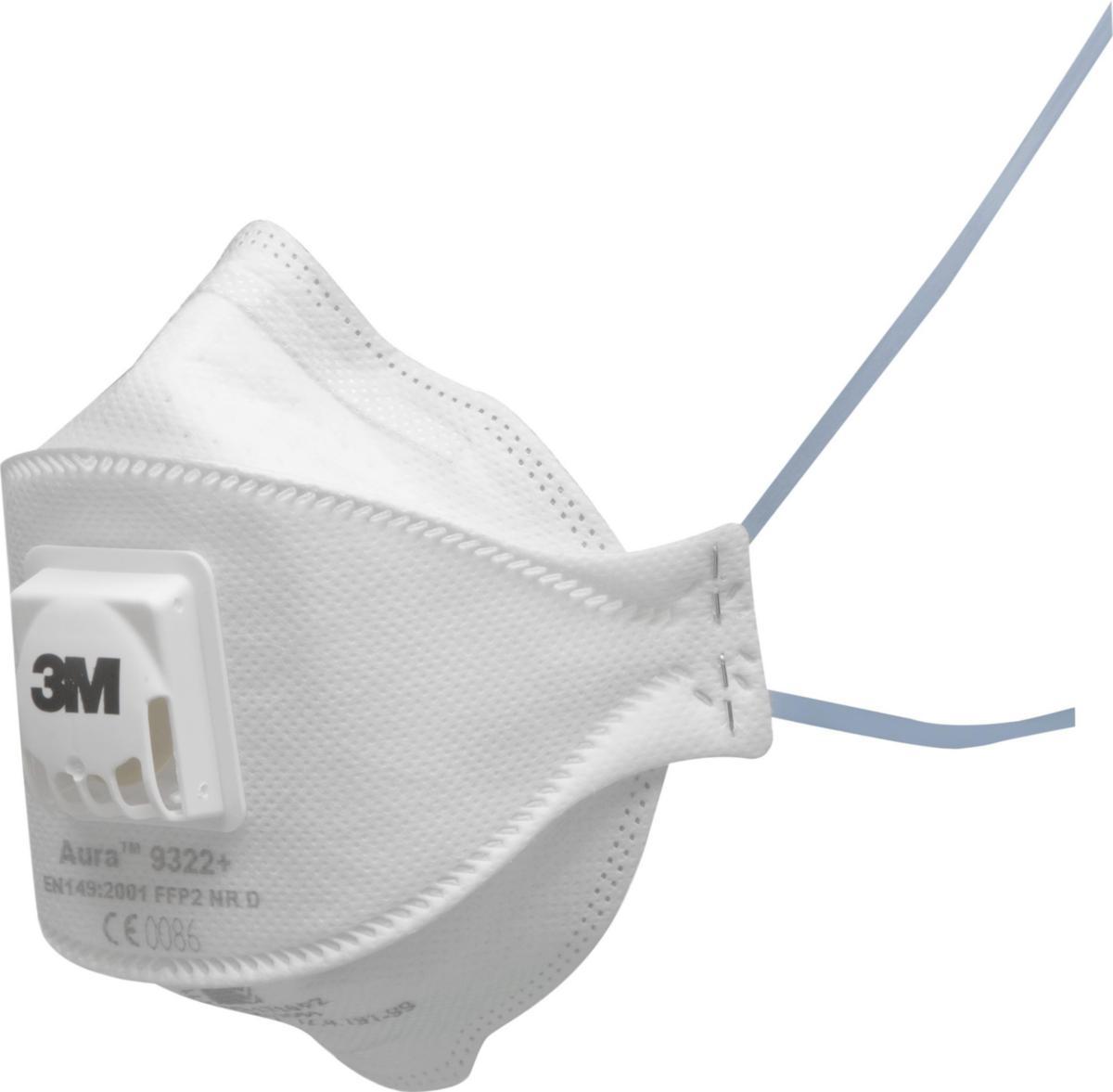 Filtrerande halvmask 3M 9300+G3 serien - FILTRERANDE HALVMASK 3M 9322+ FFP2 MED VENTIL BULK