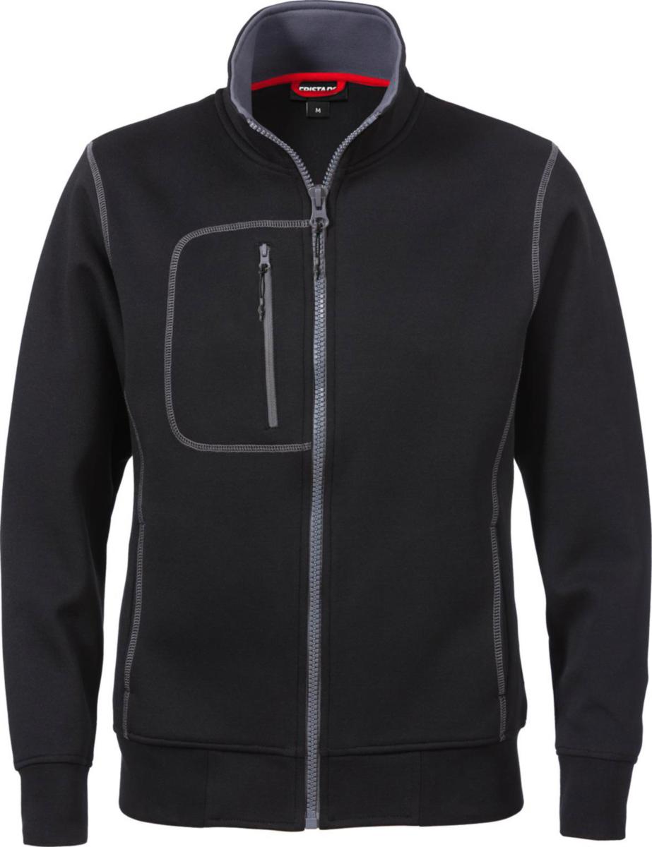 Sweatshirtjacka Fristads 1748 - SWEATSHIRTJACKA CODE-1748 SVA DAM MED DRAGKEDJA STL S
