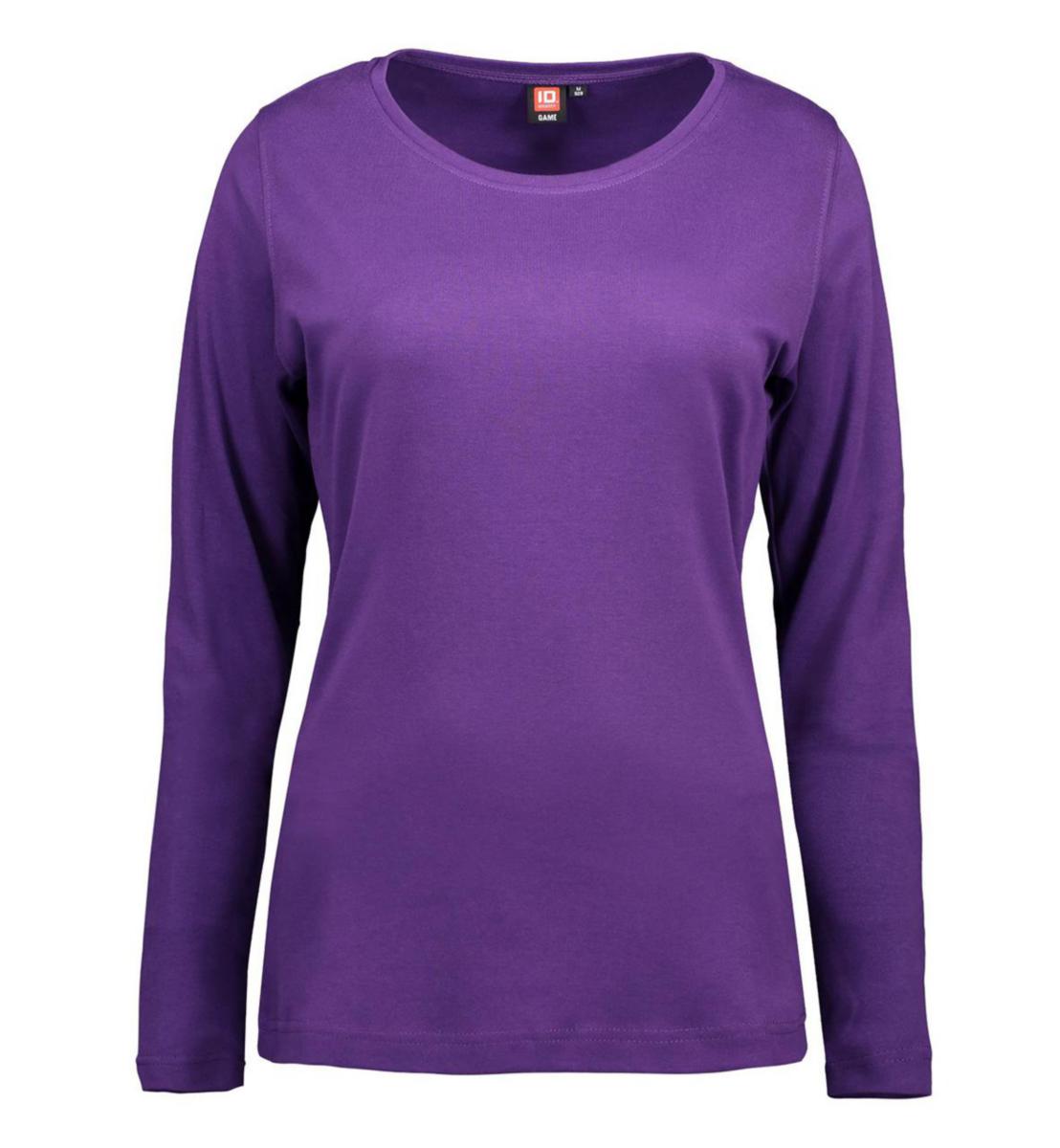 T-shirt ID Identity 0509 lång ärm dam - T-SHIRT LÅNGÄRMAD 0509-DAM ID LILA. S