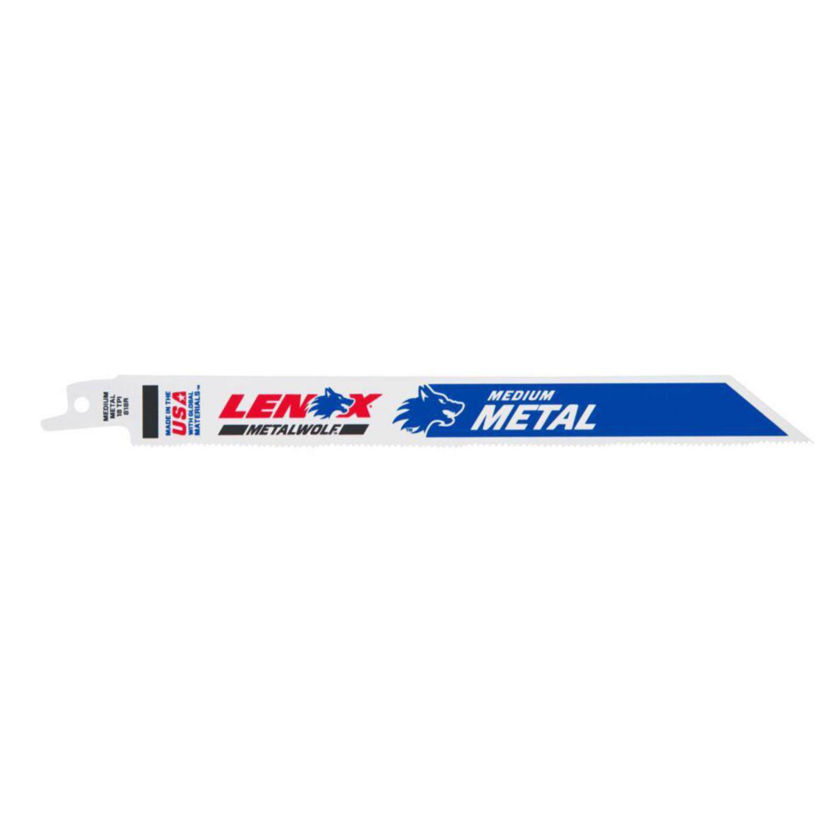 Tigersågblad Lenox för stål, rostfritt etc. - TIGERSÅGBLAD LENOX 818R 200MM-18T BIM 5-PACK