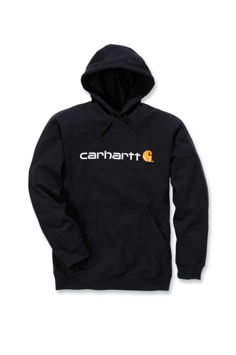 Huvtröja Carhartt 100074 Logo - HUVTRÖJA CARHARTT 100074 SVART LOGO STL 2XL