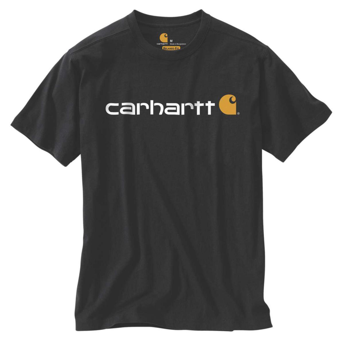 T-shirt Carhartt 103361 Logo - T-SHIRT CARHARTT 103361 LOGO SVART STL S