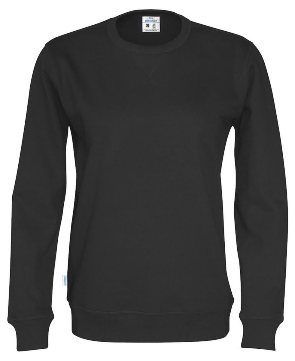 Sweatshirt Cottover 141003 - SWEATSHIRT CREW NECK UNISEX SVART 3XL