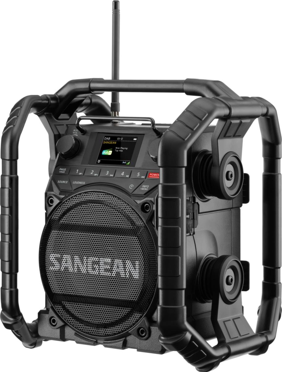 Byggradio, U4X - BYGGRADIO 3200 MAH SVART U4X SANGEAN