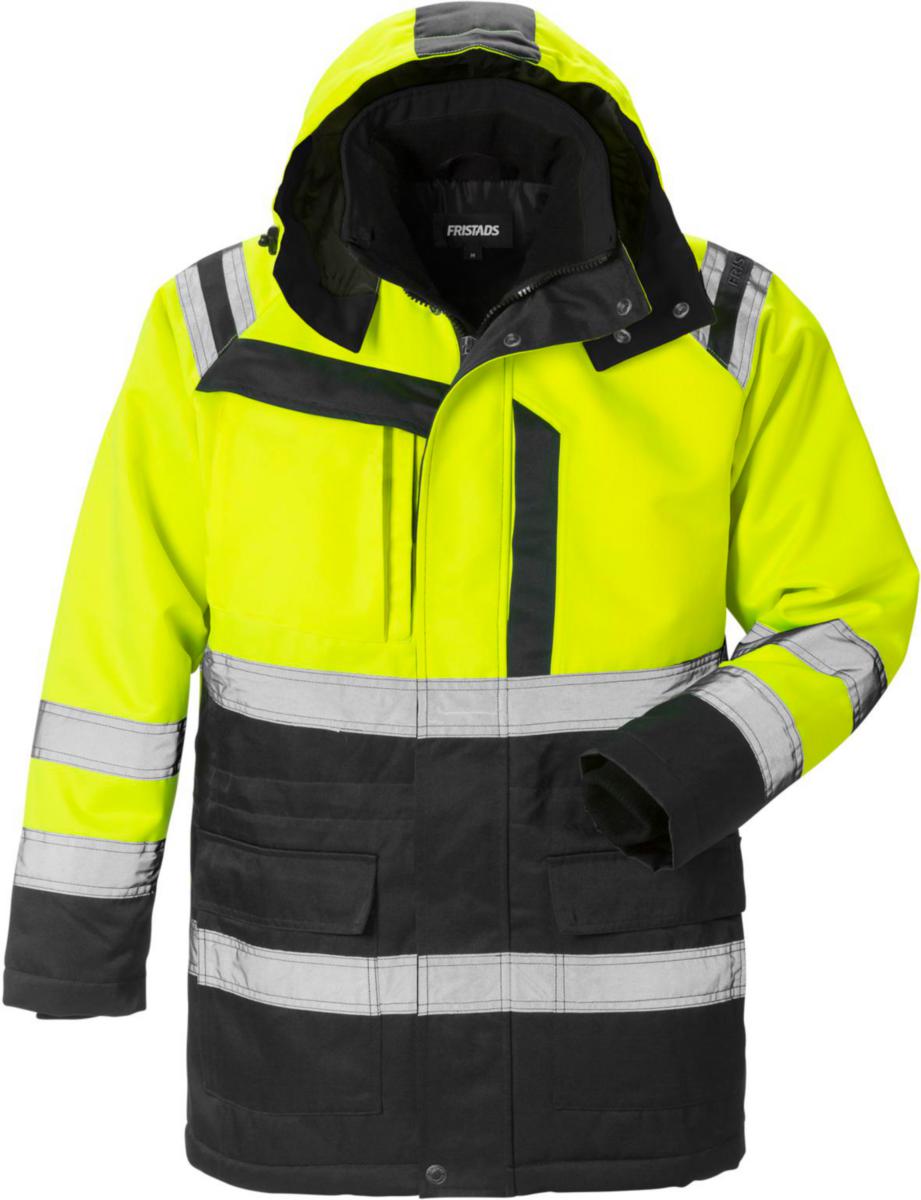Vinterparkas Fristads 4042 PP - VINTERPARKAS FK 4042 PP GUL SVART VARSEL KL3 STL 3XL