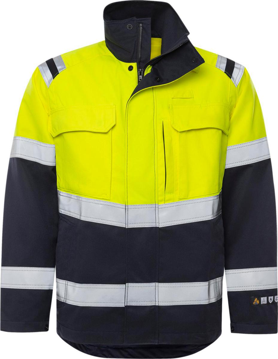 Jacka Fristads 4176 ATHS - JACKA FK 4176 ATHS GUL/MARIN FLAMVARSEL STL S