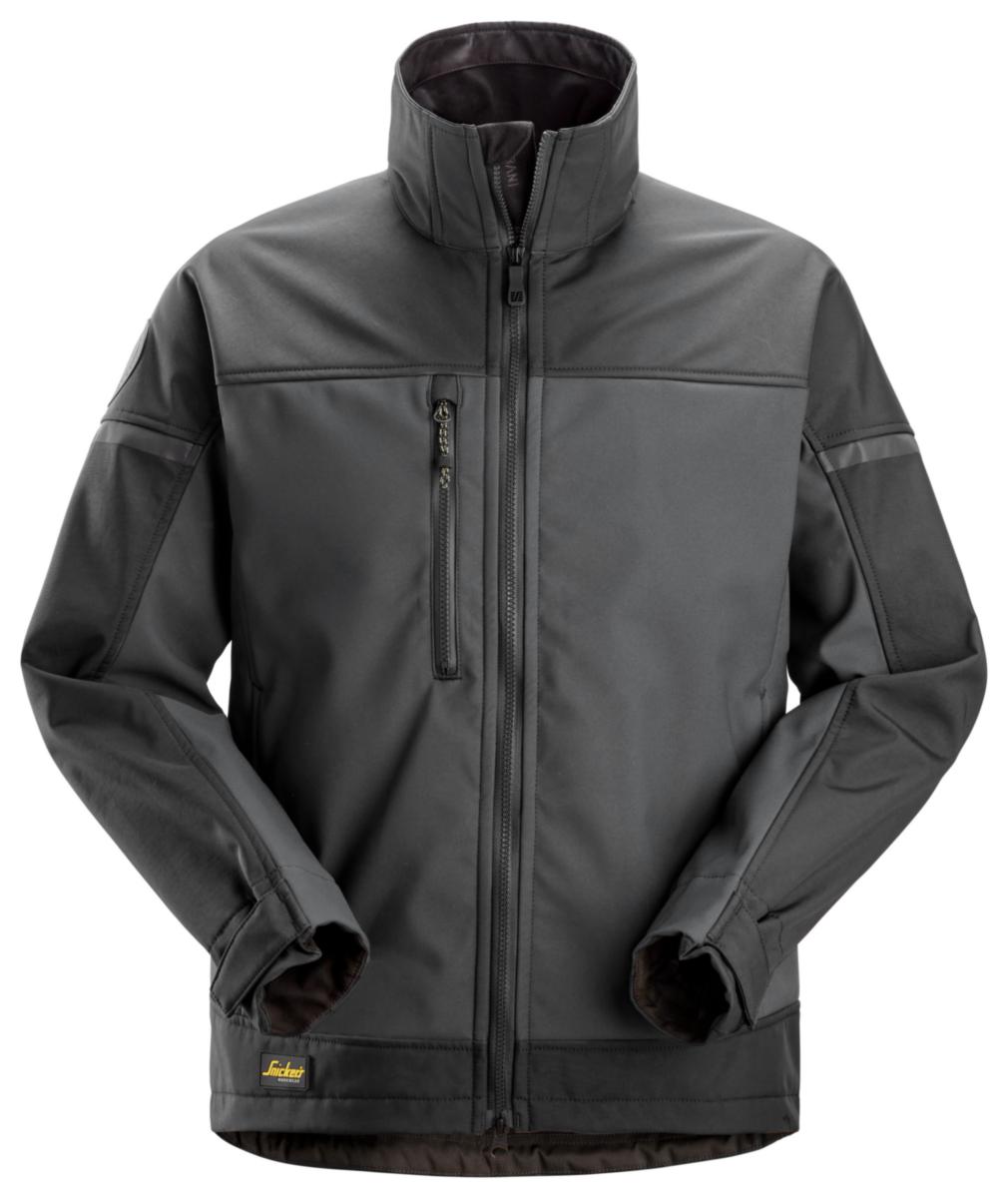Softshelljacka Snickers 1216 Stretch - SOFTSHELLJACKA SNICKERS 1216 GRÅ/MGRÅ STL 3XL
