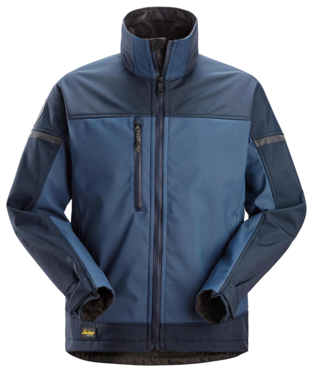 Softshelljacka Snickers 1216 Stretch - SOFTSHELLJACKA SNICKERS 1216 MARIN/M.MAR STL XL