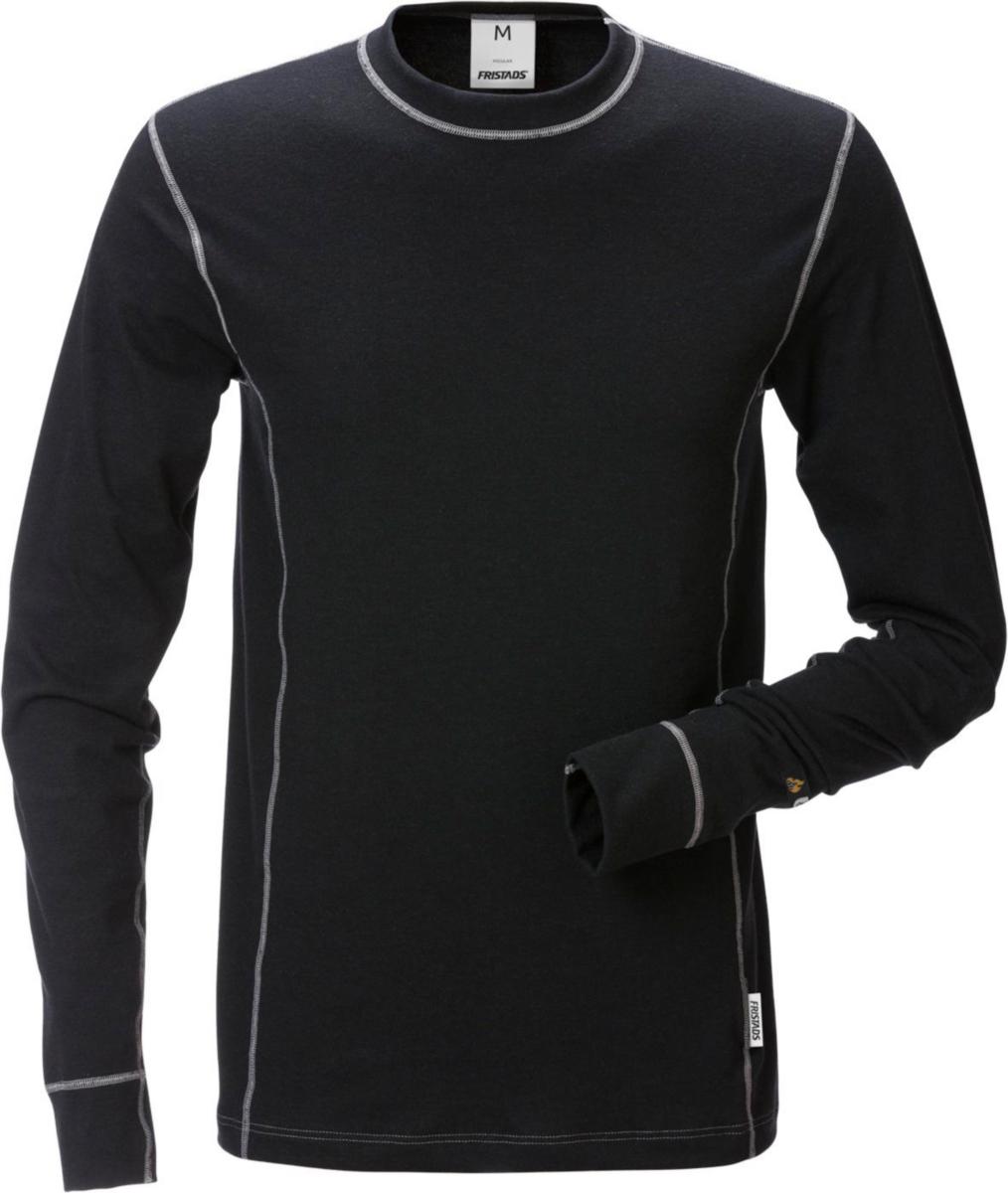 T-shirt Fristads 7026 MOF - T-SHIRT FK 7026 MOF SVART FLAM LÅNG ÄRM STL L