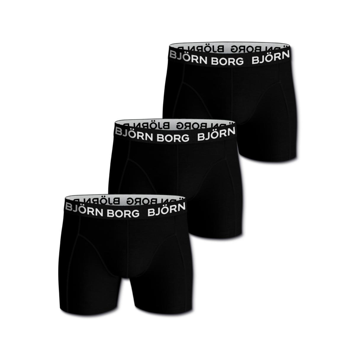 Kalsong BB Boxer solid 3-pack - KALSONG BB 3-PACK SVART 1001898 STL M