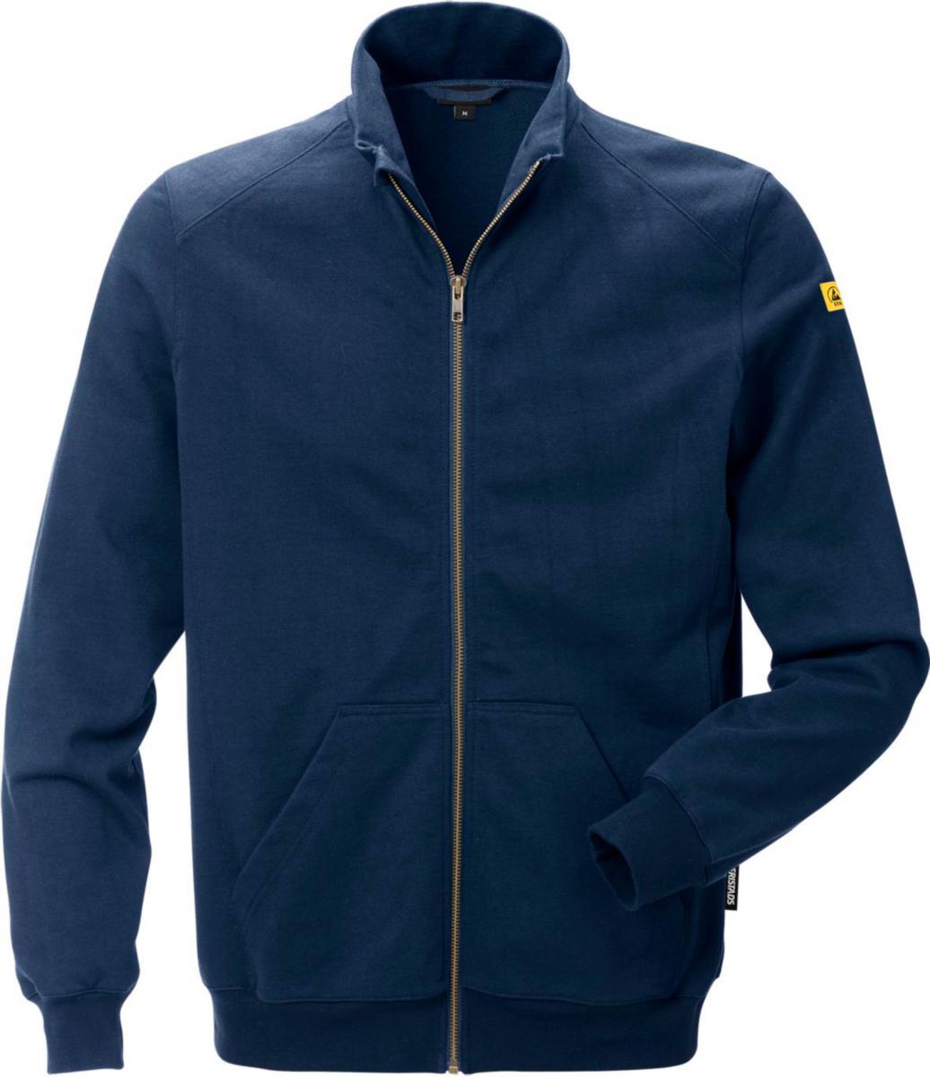 Sweatshirt Fristads 4080 XSM - SWEATSHIRT FK 4080 XSM MARIN ESD M LÅNG DRAGKEDJA S