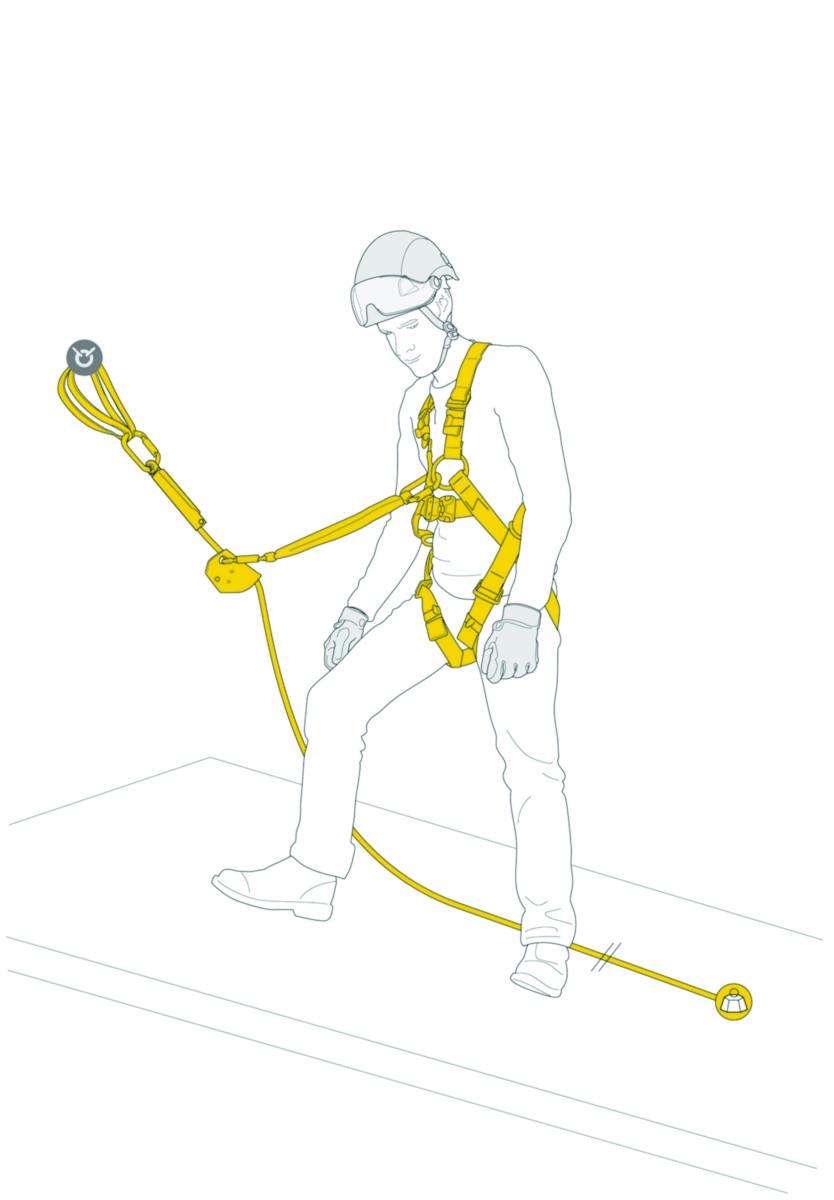 Fallskyddspaket Petzl Tak Kit - FALLSKYDDSPAKET PETZL TAK KIT 10 M MED NEWTON STL 2