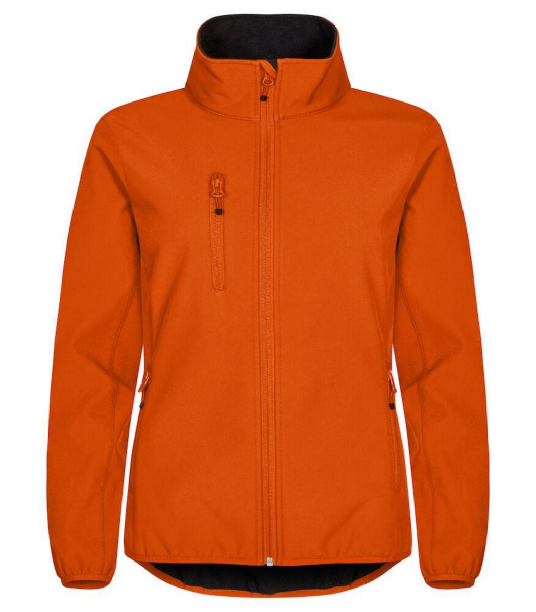 Softshelljacka Clique 0200915 dam - JACKA CLIQUE 0200915 CLASSIC DAM SOFTSHELL ORANGE STL S