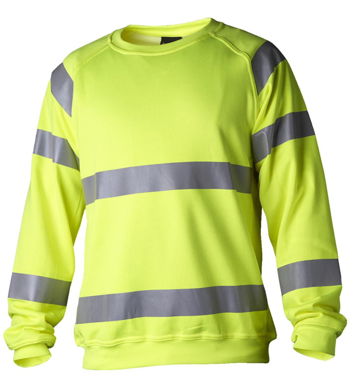 Sweatshirt Top Swede 169 - SWEATSHIRT TOPSWEDE 169006 VARSEL GUL KL 3 RUNDHALS L