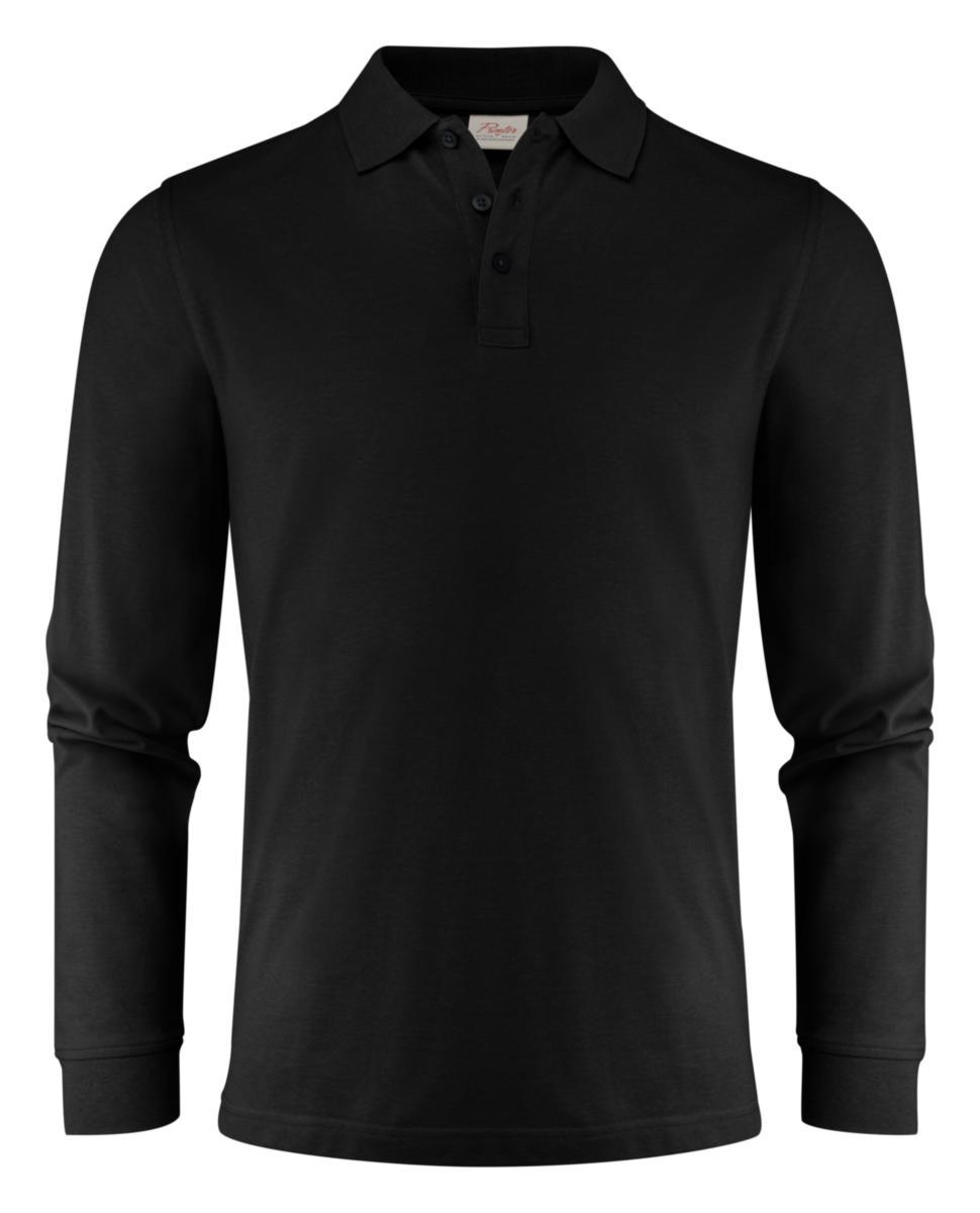 Pikètröja Harvest Surf Pro - PIKÈ LÅNGÄRM PRINTER SURF PRO 2265026 SVART STL M