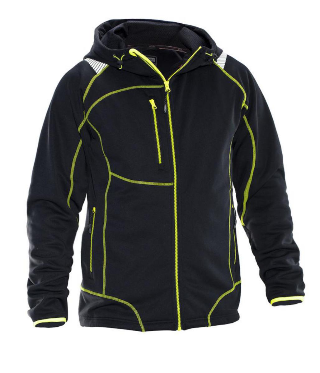 Huvtröja Jobman Vision 65515053 - JACKA JOBMAN 5150 VISION MED HUVA SVART/GUL STL L
