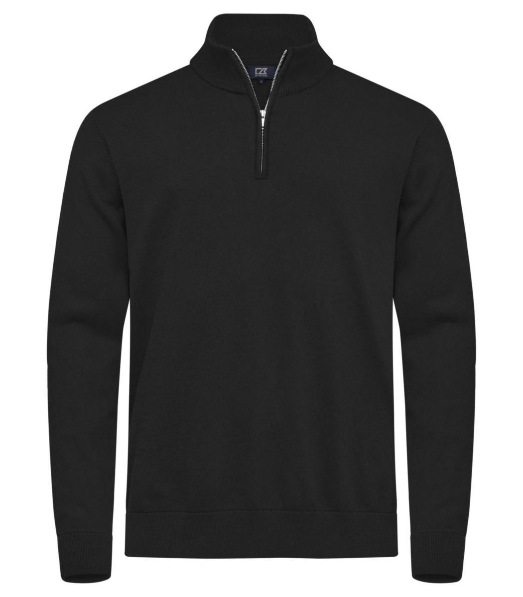 Tröja Cutter & Buck Oakville - TRÖJA C&B OAKVILLE 355428 HALVZIP SVART STL S