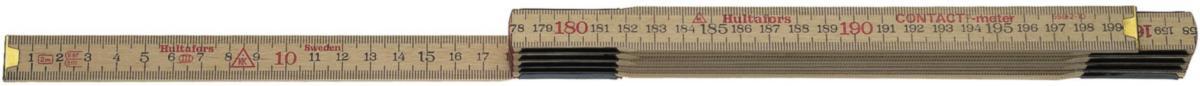 Måttstock Hultafors Contact-meter - MÅTTSTOCK HULTAFORS TRÄ 559-2M 10 DEL M/M