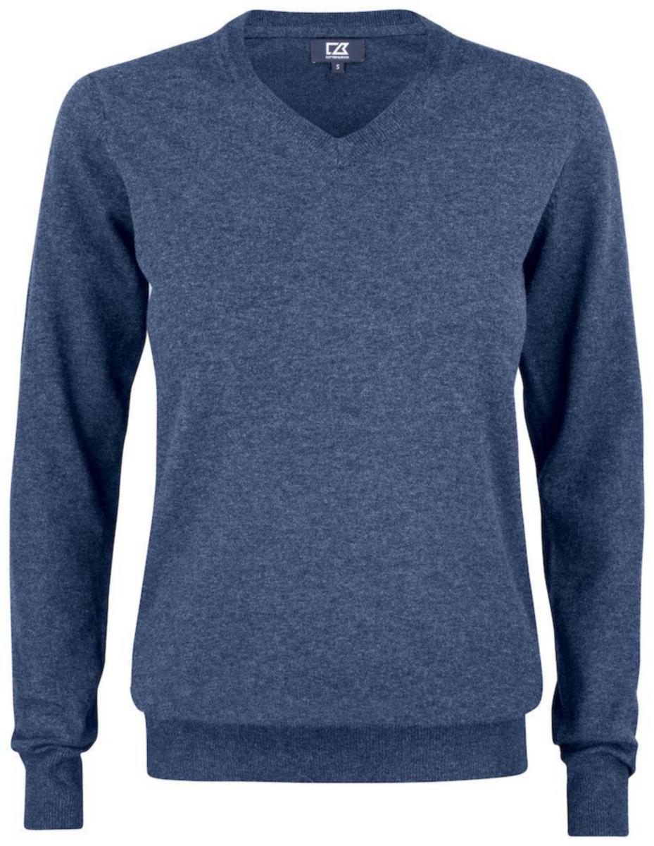 Tröja Oakville V-Neck Dam - TRÖJA CUTTER & BUCK OAKVILLE DAM V-NECK MARINMEL. STL M