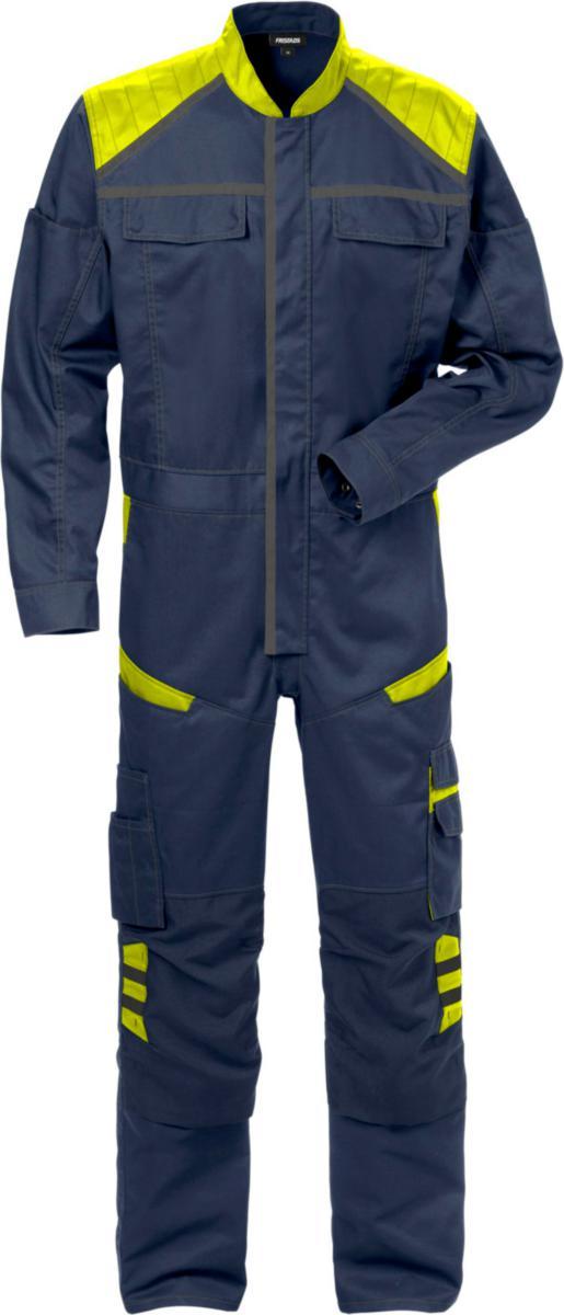 Overall Fristads 8555 STFP - OVERALL FR 8555 STFP MARIN/ VARSEL GUL XS