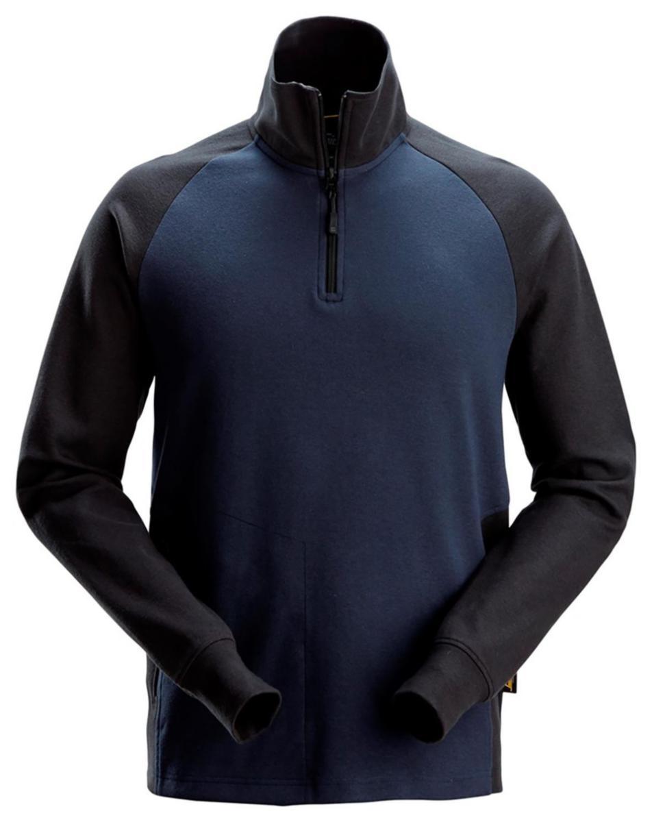 Tröja Snickers 2841 - TRÖJA SNICKERS 2841-9504 HALVZIP MARIN/SVART STL 3XL