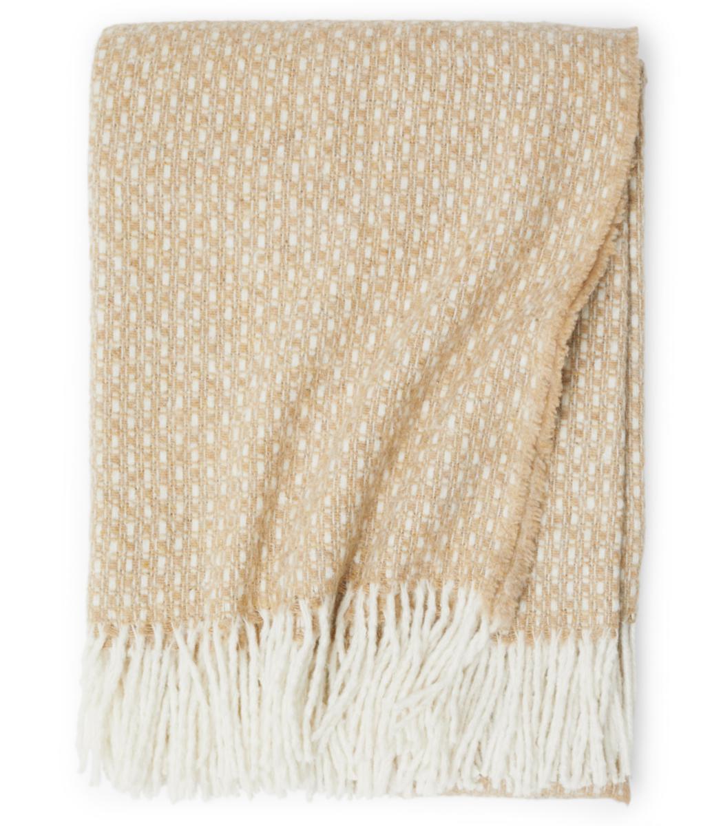 Ullpläd Alba - ULLPLÄD ALBA SAND 130X170CM KOSTA LINNEWÄFVERI