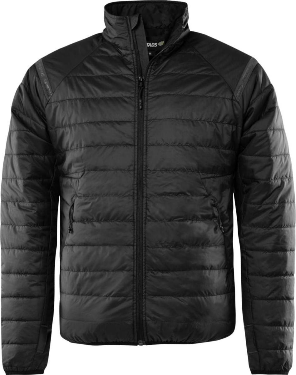 Jacka Fristads 4101 GRP - JACKA FR 4101 GRP SVART GREEN QUILTAD LÄTTVIKT 4XL