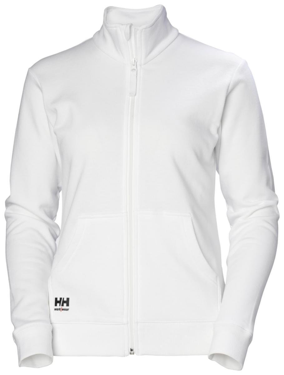Huvtröja Helly Hansen 79321 Zip Classic dam - SWEATSHIRT HH 79321-900 DAM VIT HELZIP STL 2XL