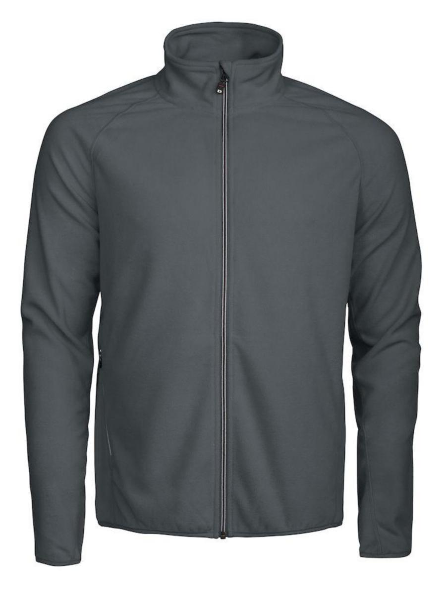 Fleecetröja Textil Melton - FLEECETRÖJA MELTON FULL ZIP GRÅ M