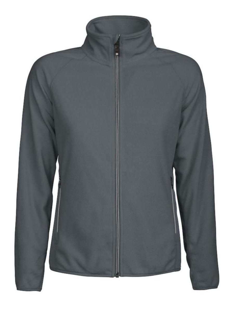 Fleecetröja Textil Melton Dam - FLECCETRÖJA MELTON LADY F ZIP GRÅ DAM XXL
