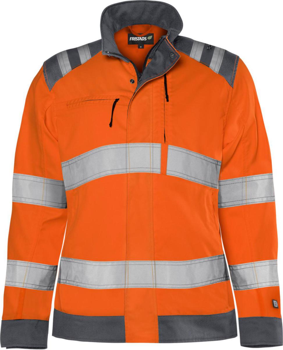 Jacka Fristads 4068 GPLU Green dam - JACKA FR 4068 GPLU ORA/GRÅ GREEN VARSEL KL3 DAM M