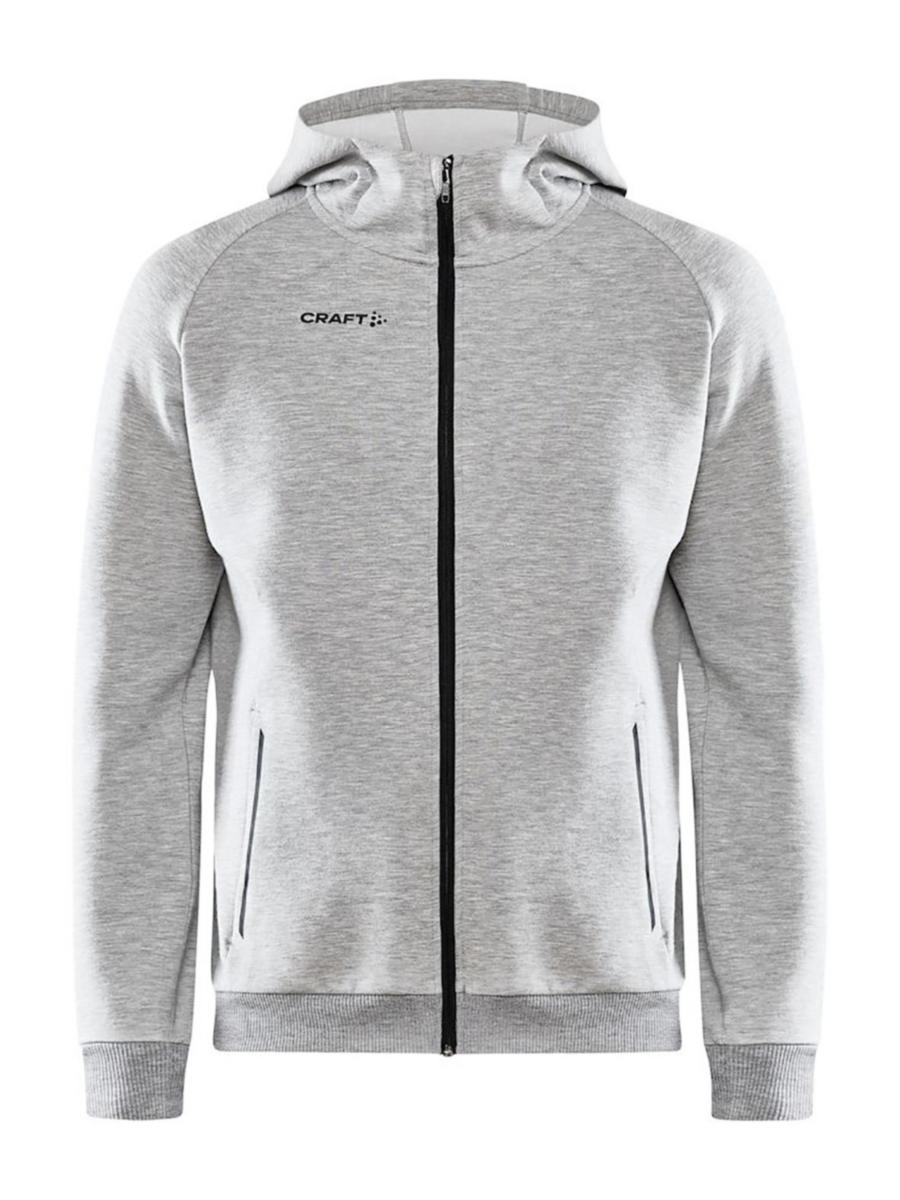 Huvtröja Craft 1910620 - HUVTRÖJA CRAFT 1910620 CORE SOUL FULL ZIP LJUSGRÅ XL