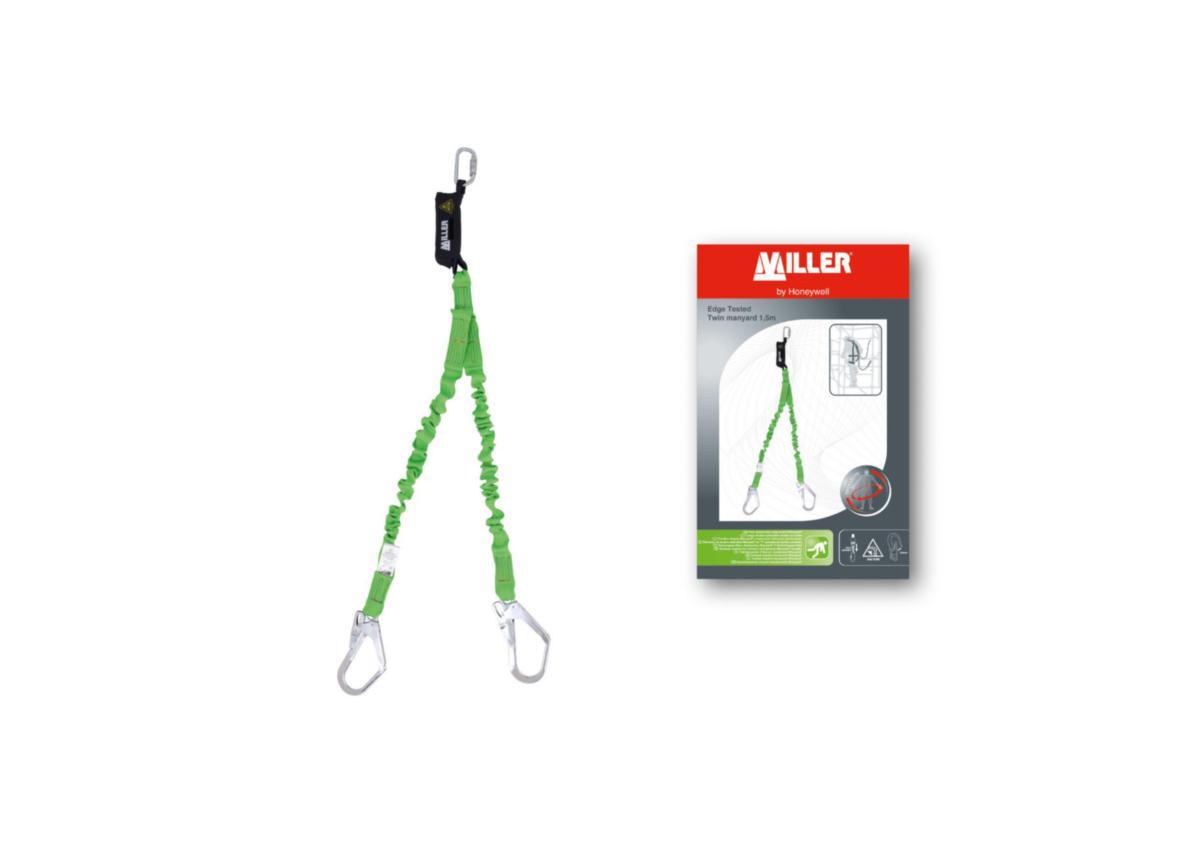 Falldämparlina Miller Twin Manyard - FALLDÄMPARLINA TWIN MANYARD 1.5M PSS 1034082