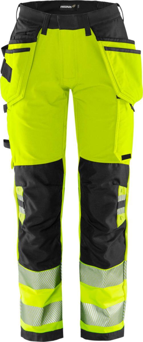 Midjebyxa Fristads 2664 GSTP Green Dam - MIDJEBYXA FR 2664 GSTP GUL/SVA GREEN VARSEL KL2 DAM 42