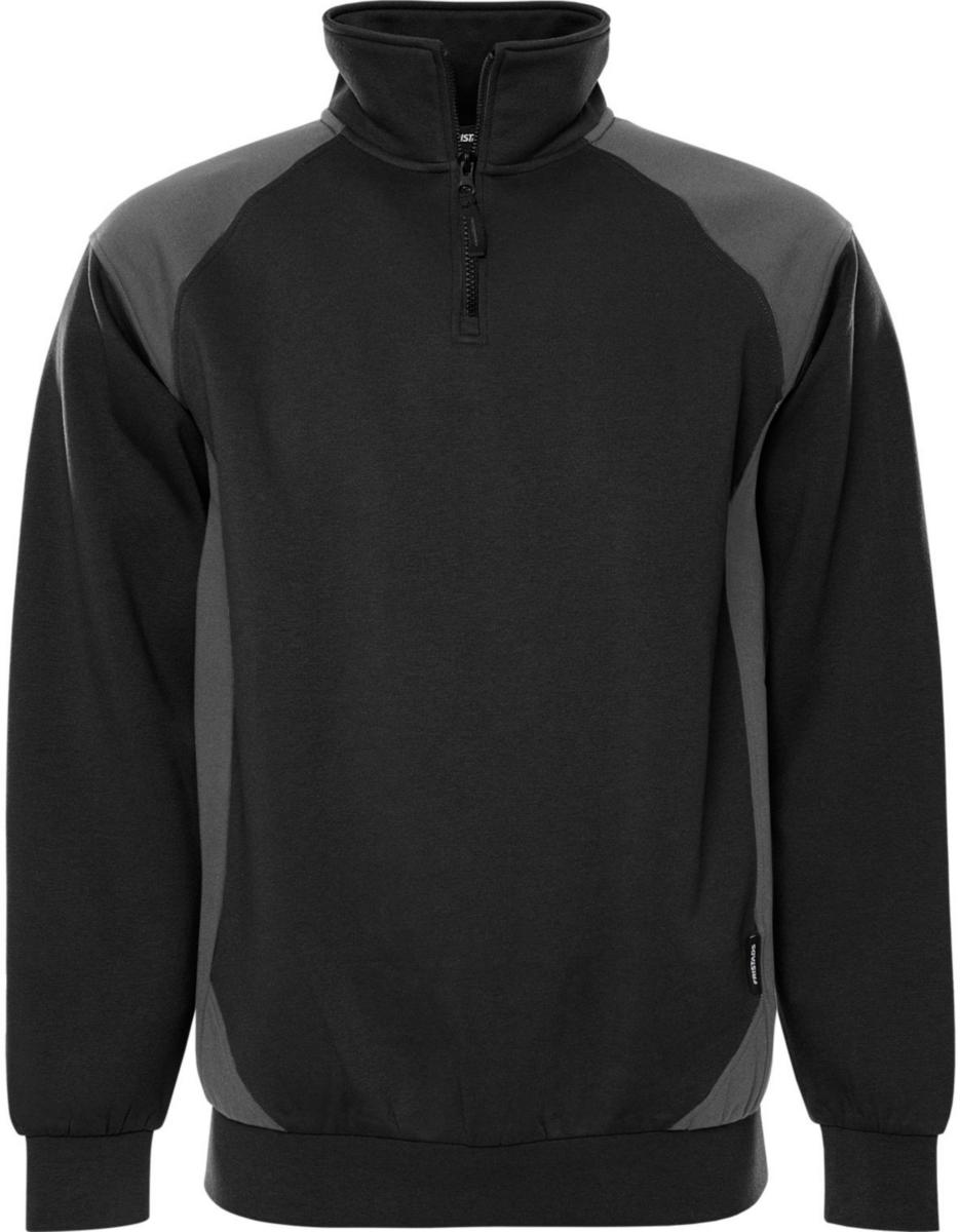 Sweatshirt Fristads 7048 SHV - SWEATSHIRT FR 7048 SHV SVA/GRÅ STL M