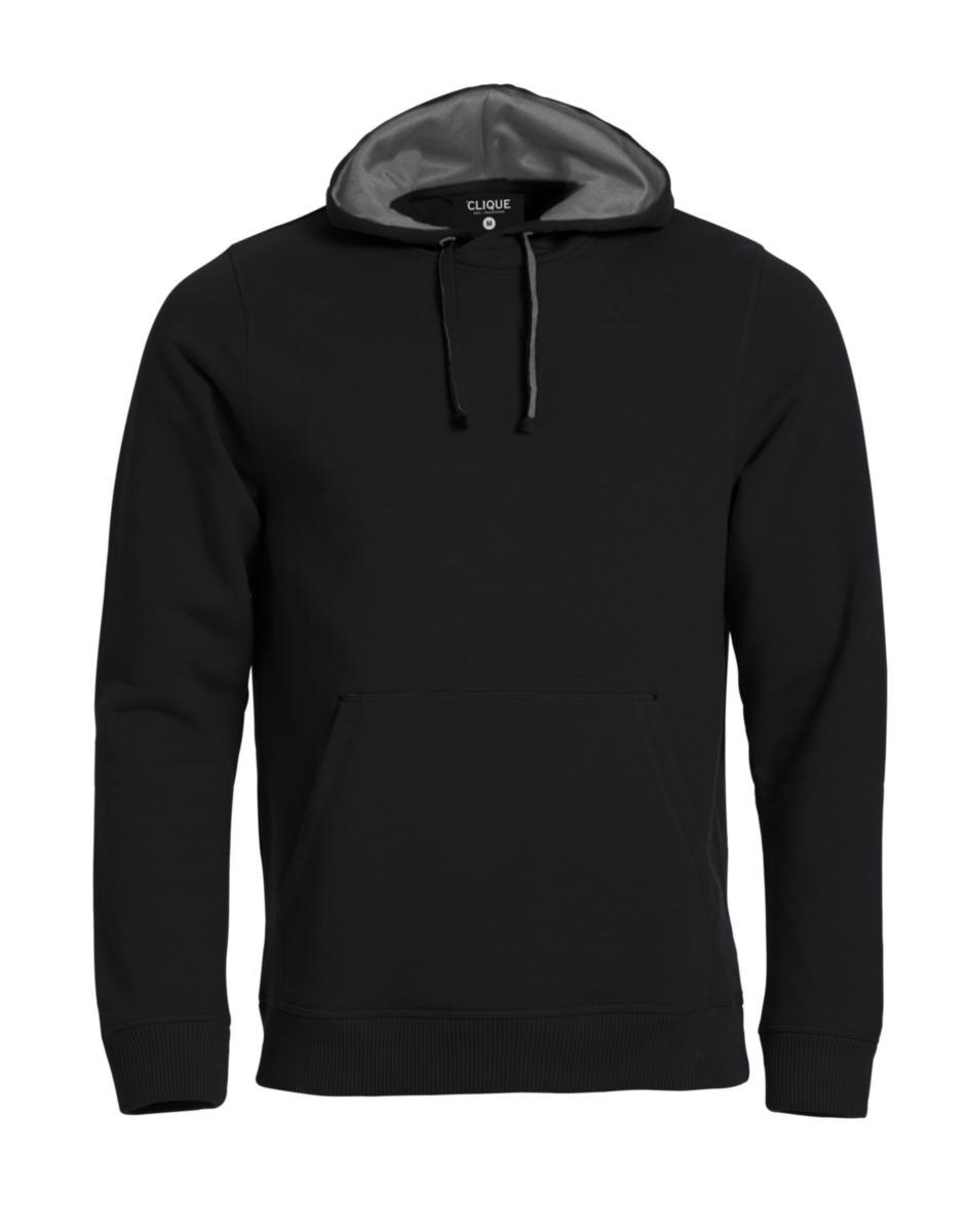 Huvtröja Clique 021041 Classic - HUVTRÖJA CLIQUE 021041 CLASSIC ANTRACITGRÅ STL 4XL