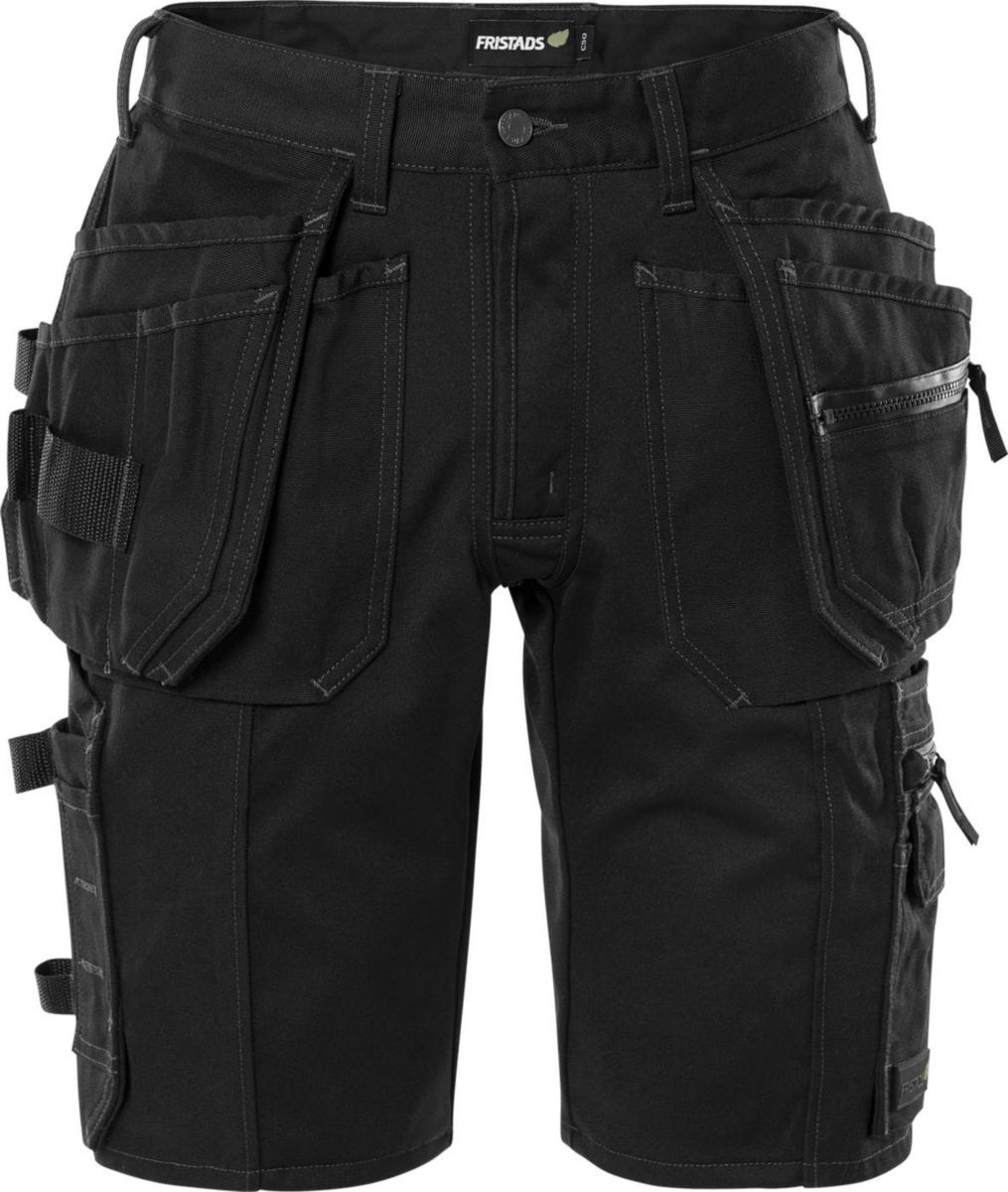 Shorts Fristads 2532 GCYD - SHORTS FR 2532 GCYD SVART ALNARYD STRETCH GREEN STL C52