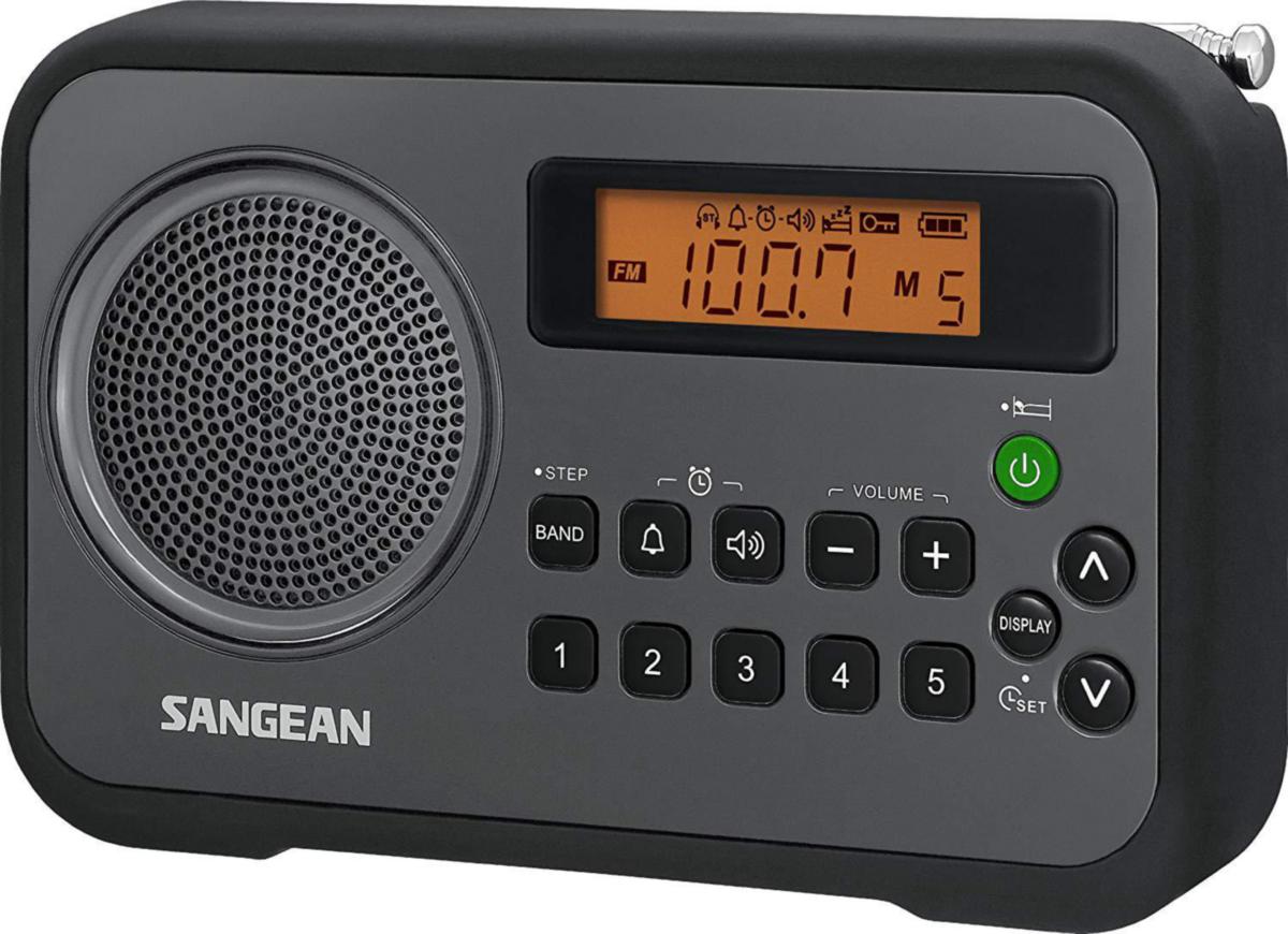 Radio, FM, snabbval - SNABBVALSRADIO FM SANGEAN SVART