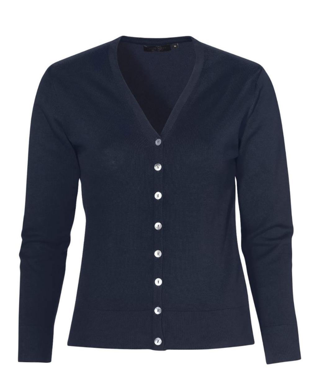 Cardigan 18070 Ernst Alexis dam - CARDIGAN ERNST ALEXIS 18070 27-MARINBLÅ C34