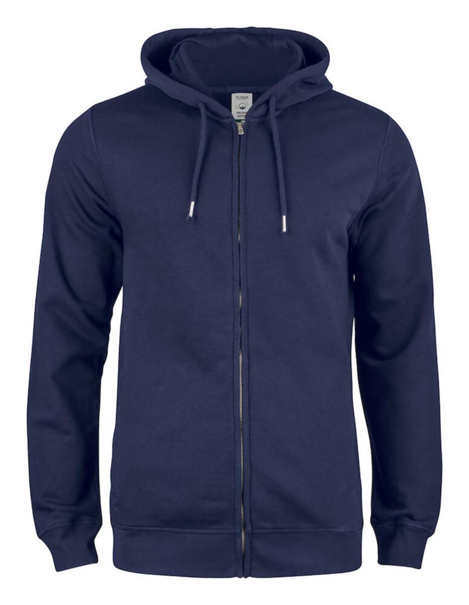 Hoodjacka Clique 021004 - HUVTRÖJA CLIQUE 021004 PREMIUM OC HELZIP MÖRK MARIN STL M