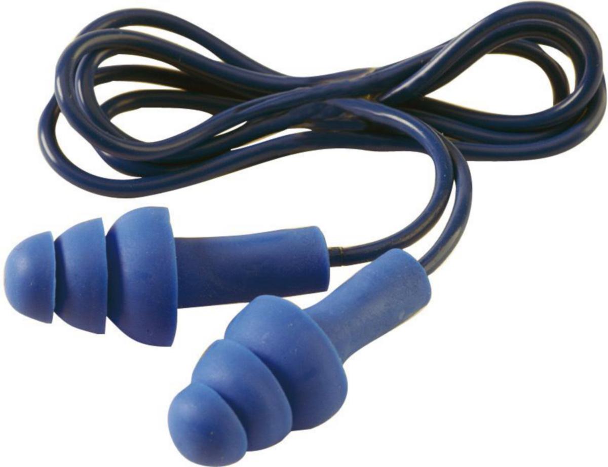 Hörselpropp 3M EAR Tracer - HÖRSELPROPP EAR TRACER 50PAR/F BLÅ M SVART SNÖRE DETECT.