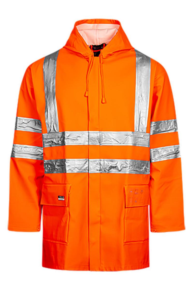 Regnjacka Lyngsö ARC-LR4055 - REGNJACKA LYNGSOE ARC-LR4055 ORANGE FLAMVARSEL STL S