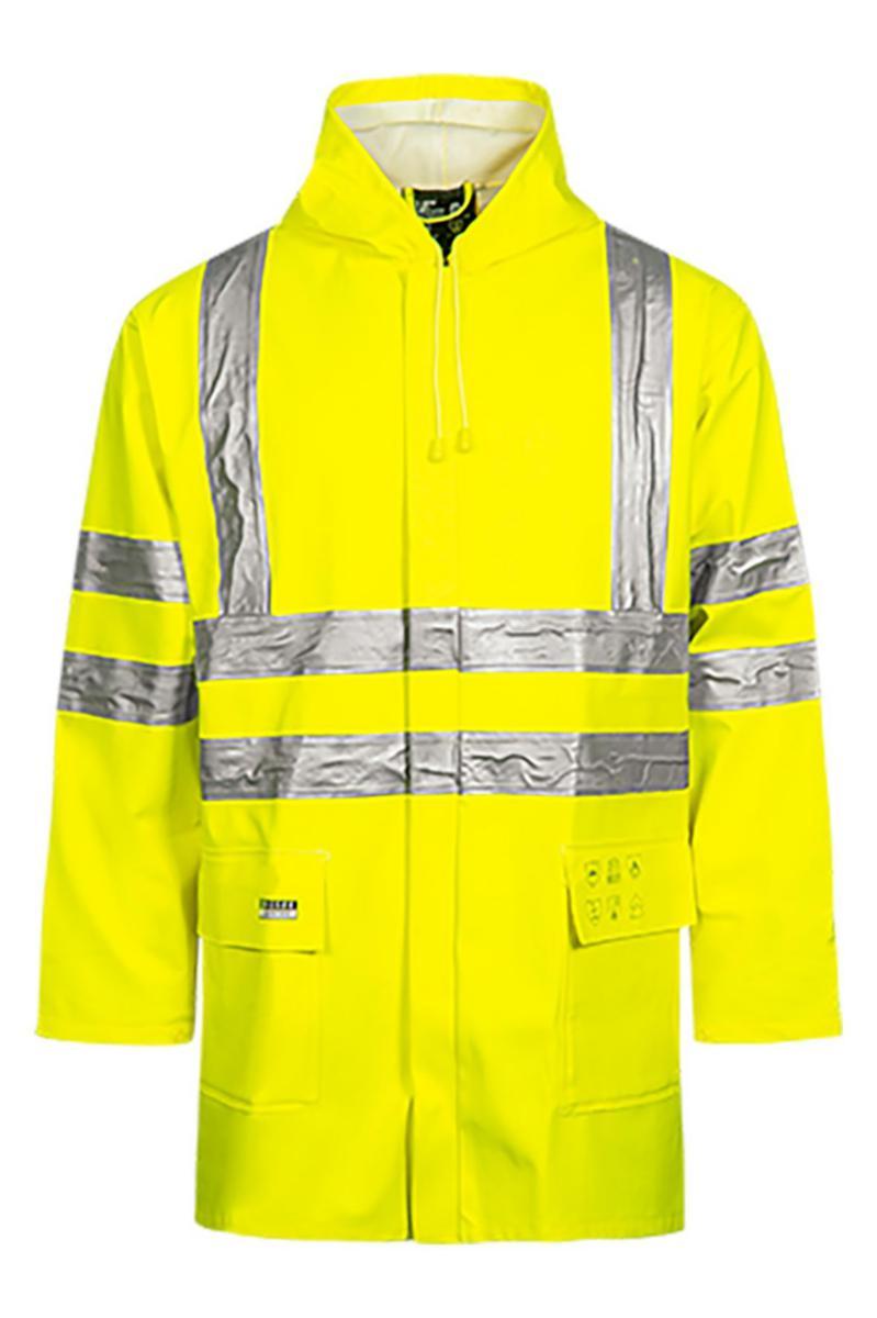 Regnjacka Lyngsö ARC-LR4055 - REGNJACKA LYNGSOE ARC-LR4055 GUL FLAMVARSEL STL XL