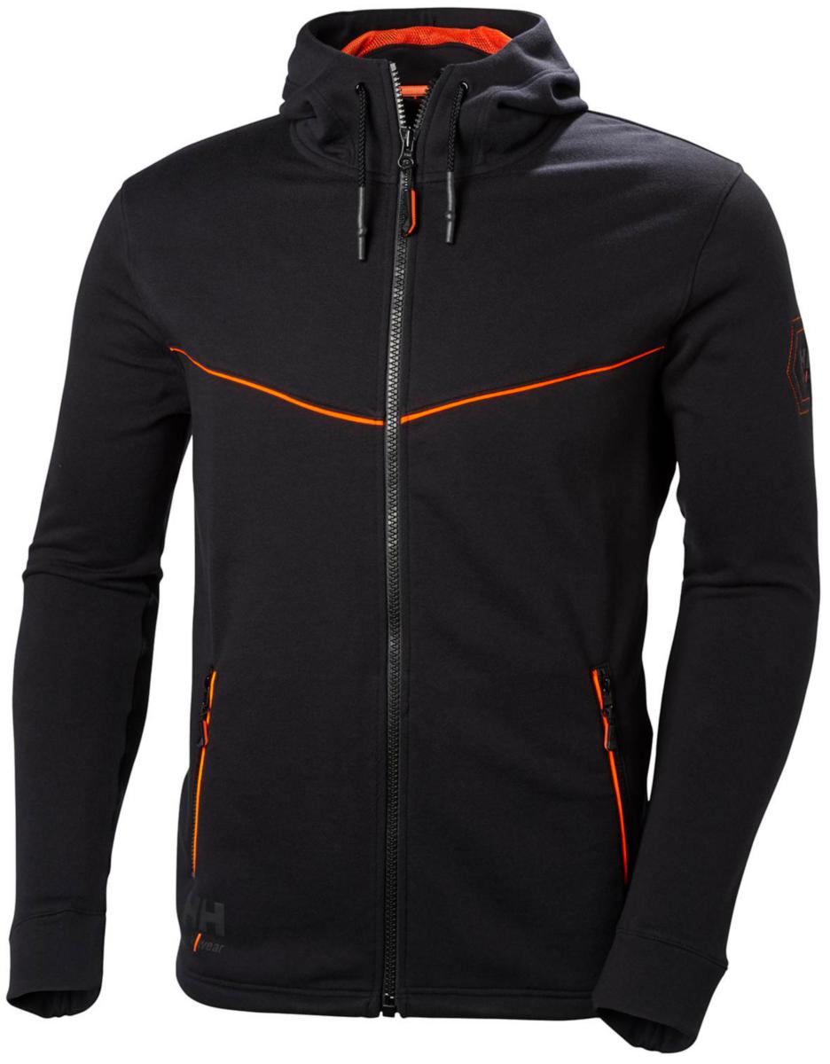 Hoodtröja Helly Hansen Chelsea Evo 79197 - HUVTRÖJA HH 79197-990 SVART CHELSEA EVO HELZIP STL L
