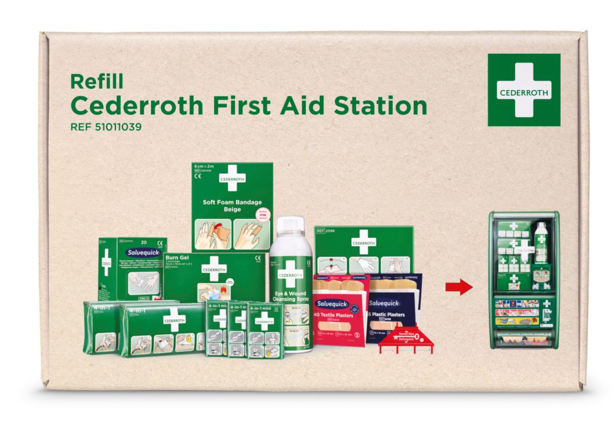 Refill Cederroth Första Hjälpen-Station 51011039 - REFILLPKT CEDERROTH 51011039 FÖRSTA HJÄLPEN STN. KOMPLETT