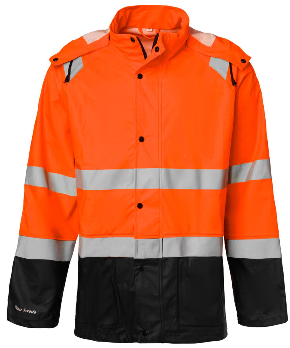 Regnjacka Top Swede 180 - REGNJACKA TOPSWEDE 180 VARSEL KLASS.3 ORANGE/SVART STL XXL
