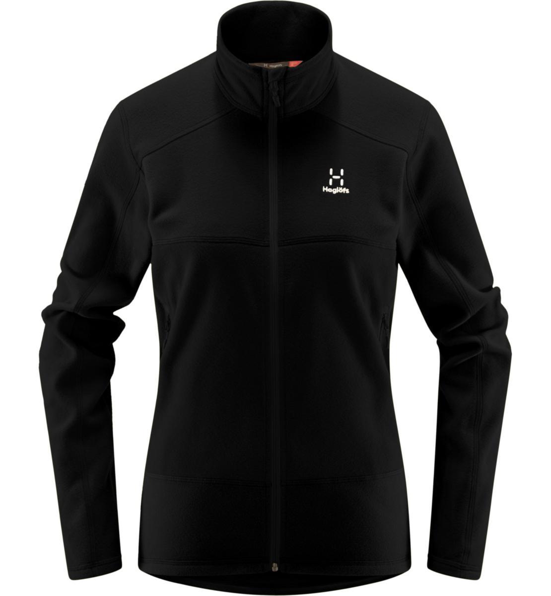 Fleecejacka Haglöfs Buteo Mid dam - FLEECEJACKA HAGLÖFS BUETO MID DAM TRUE BLACK STL XS