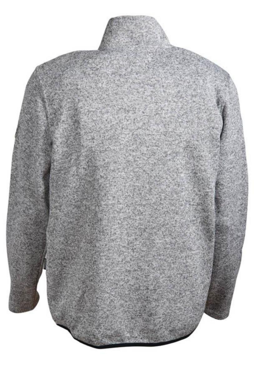 Stickad fleecejacka Matterhorn 127 - JACKA FLEECE MH-127 LJUSGRÅ S
